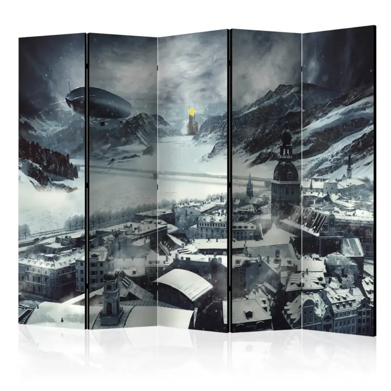 Commander Vite Kamerscherm - Winter in Riga II [Room Dividers] - 225x172