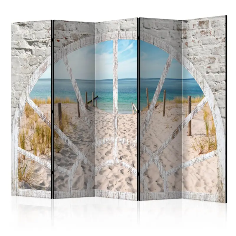 Kamerscherm - Window View - Beach II [Room Dividers] - 225x172 Top Vente