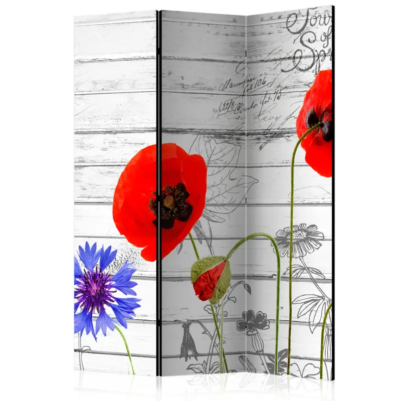 Populaire Kamerscherm - Wildflowers [Room Dividers] - 135x172