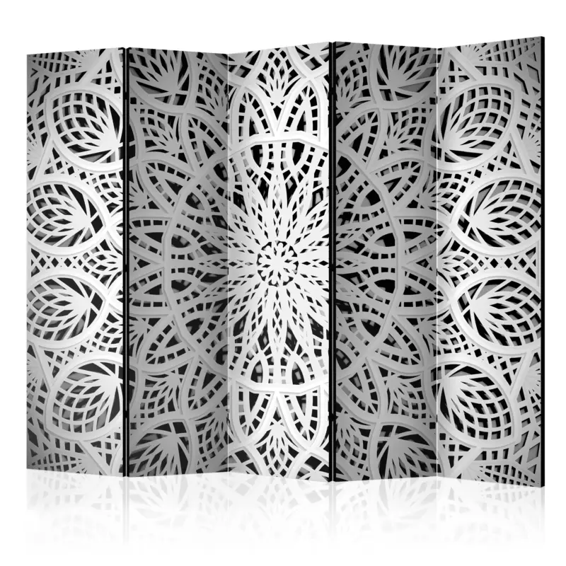 Kamerscherm - White Mandala II [Room Dividers] - 225x172 Dernière Chance
