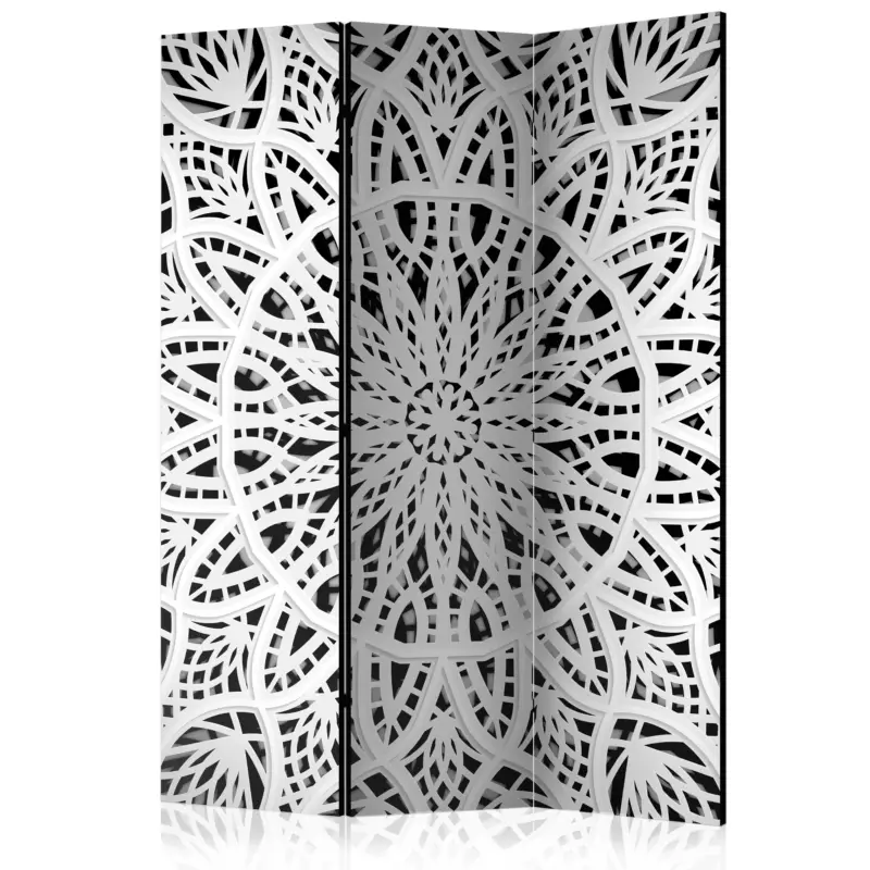 Prix Réduit Kamerscherm - White Mandala [Room Dividers] - 135x172