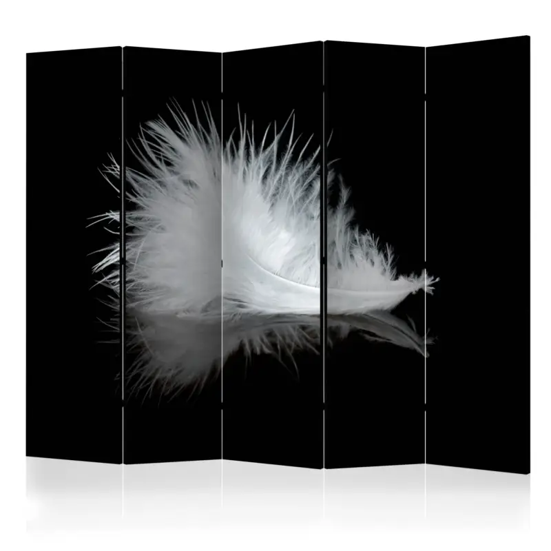 Kamerscherm - White feather II [Room Dividers] - 225x172 Marque