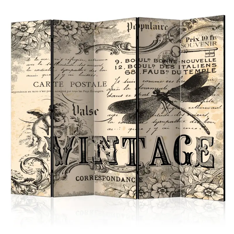 Produit De Marque Kamerscherm - Vintage Correspondence II [Room Dividers] - 225x172