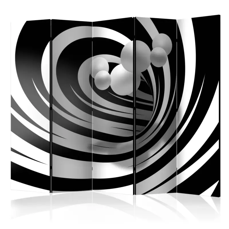 Kamerscherm - Twisted In Black & White II [Room Dividers] - 225x172 Soldes