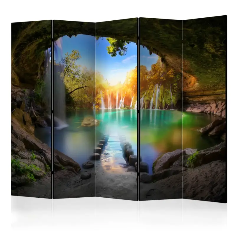 Affaire À Saisir Kamerscherm - Turquoise Lake II [Room Dividers] - 225x172