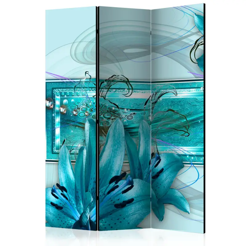 Kamerscherm - Turquoise Idyll [Room Dividers] - 135x172 Achetez Aujourd’hui