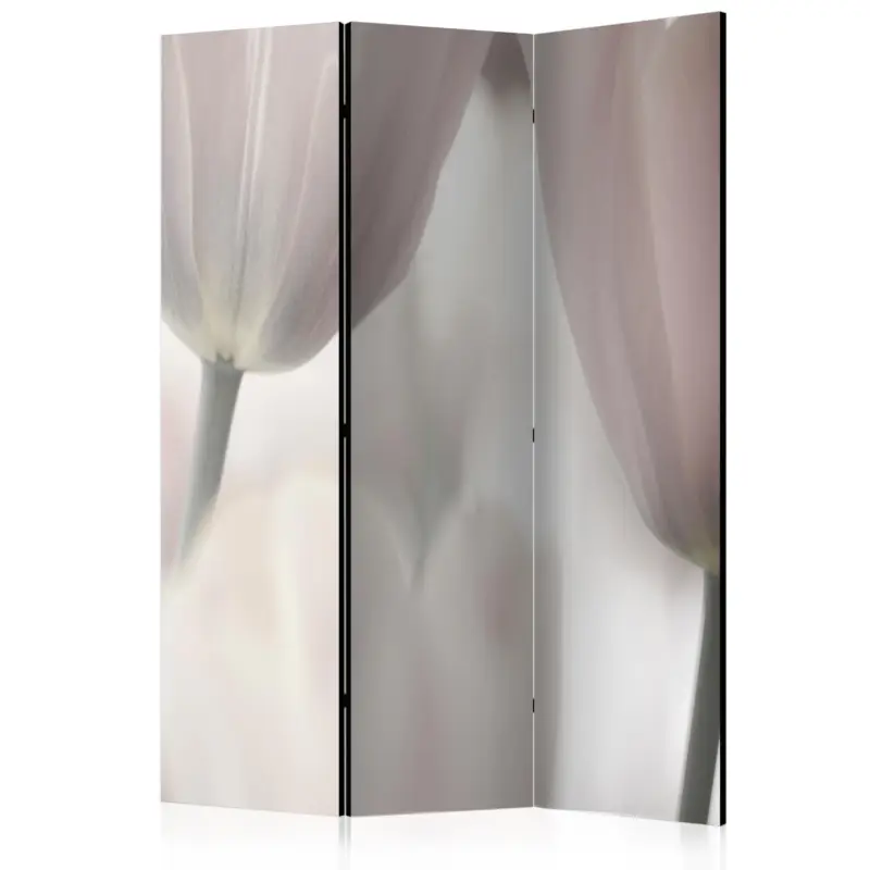 Meilleur Prix Kamerscherm - Tulips fine art - black and white [Room Dividers] - 135x172