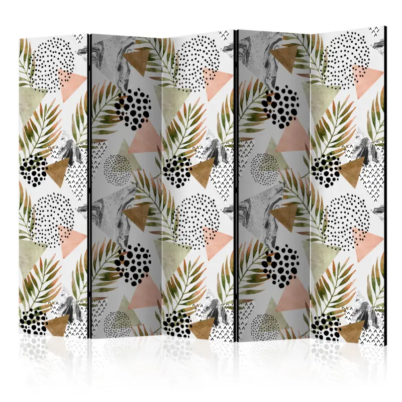 Kamerscherm - Tropical Geometry II [Room Dividers] - 225x172 Promotion