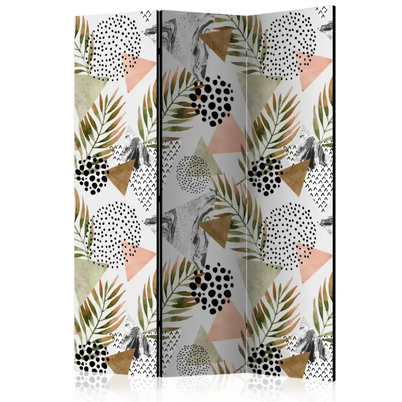 Kamerscherm - Tropical Geometry [Room Dividers] - 135x172 Offre Exclusive