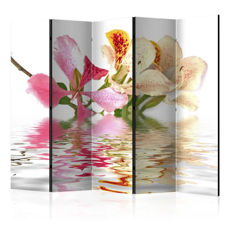 Offre Spéciale Kamerscherm - Tropical flowers - orchid tree (bauhinia) II [Room Dividers] - 225x172