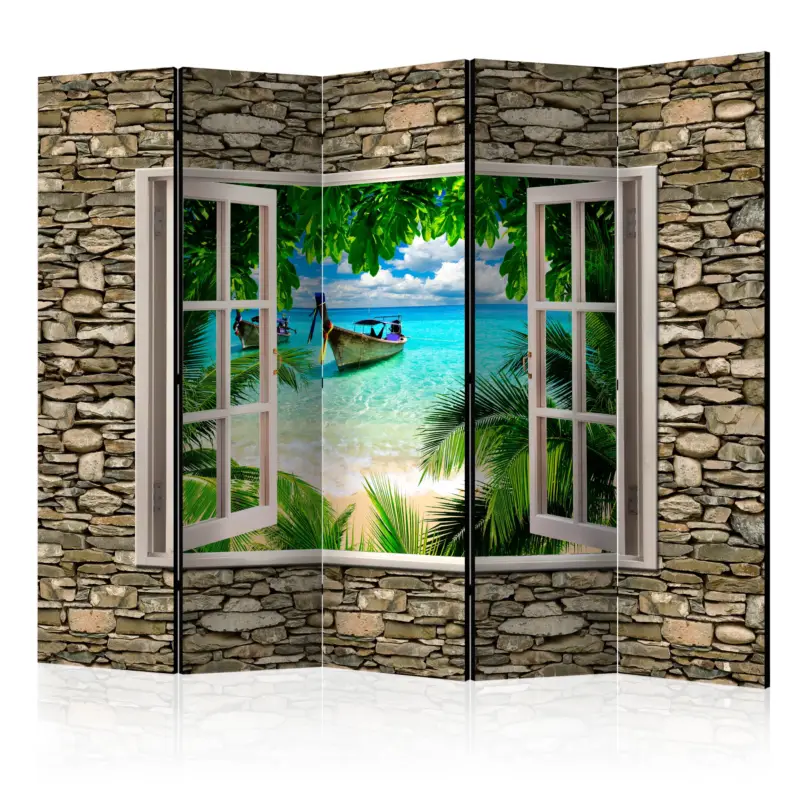 Commander Vite Kamerscherm - Tropical Beach II [Room Dividers] - 225x172