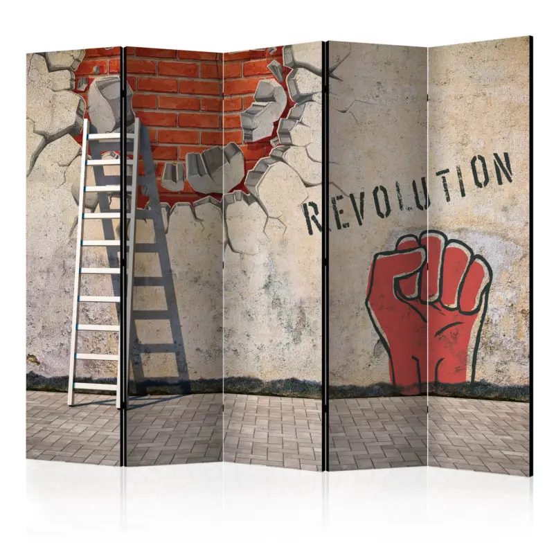 Kamerscherm - The invisible hand of the revolution II [Room Dividers] - 225x172 Nouvelle Collection