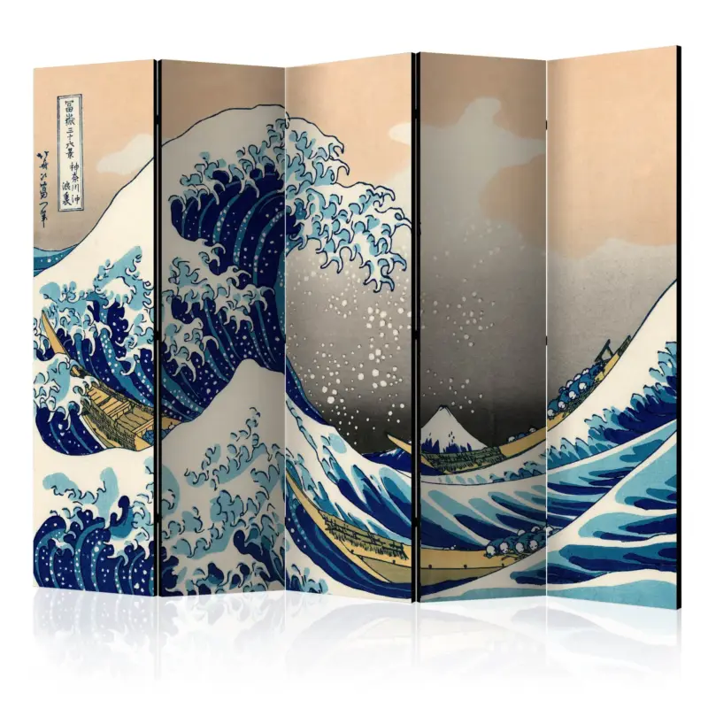 Livraison Gratuite Kamerscherm - The Great Wave off Kanagawa II [Room Dividers] - 225x172