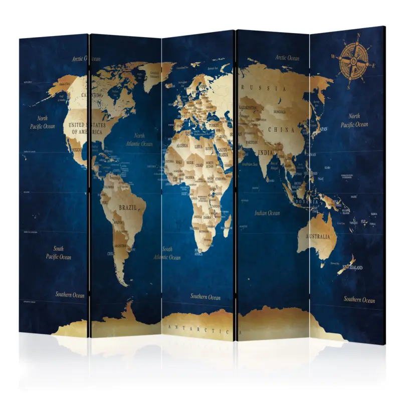 Réduction Kamerscherm - The Dark Blue Depths [Room Dividers] - 225x172