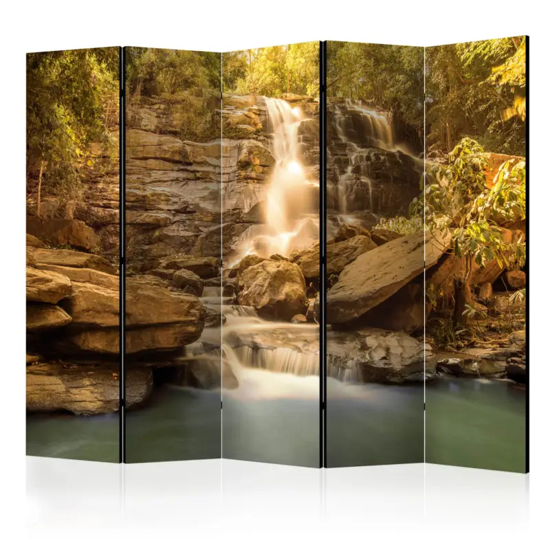Expédition Rapide Kamerscherm - Sunny Waterfall II [Room Dividers] - 225x172