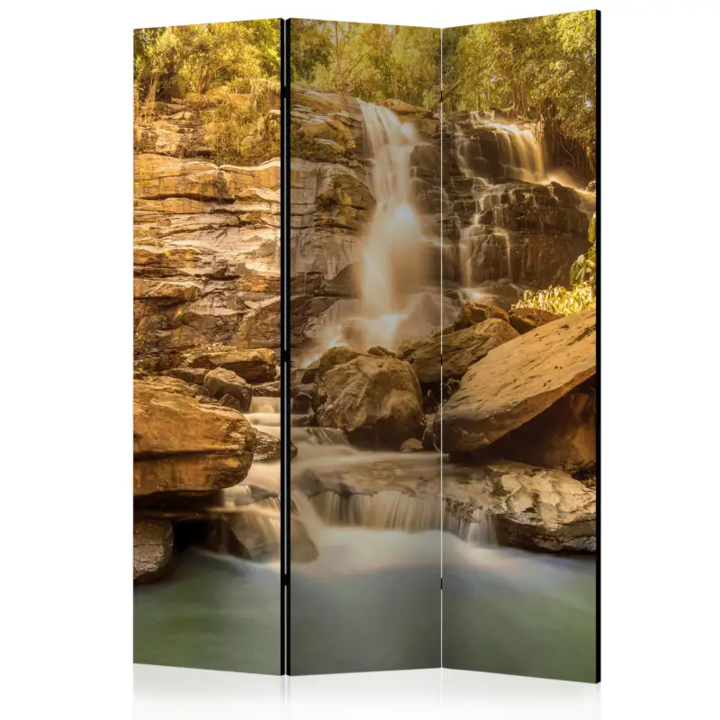 Kamerscherm - Sunny Waterfall [Room Dividers] - 135x172 Produit De Marque