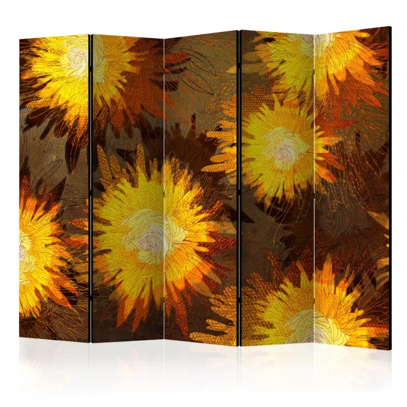 Haute Qualité Kamerscherm - Sunflower dance II [Room Dividers] - 225x172