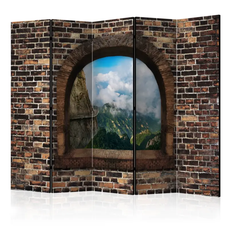 Kamerscherm - Stony Window: Mountains II [Room Dividers] - 225x172 Expédié Aujourd’hui