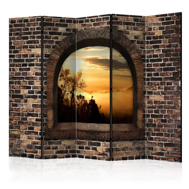 Must-Have Kamerscherm - Stony Window: Morning Mist II [Room Dividers] - 225x172