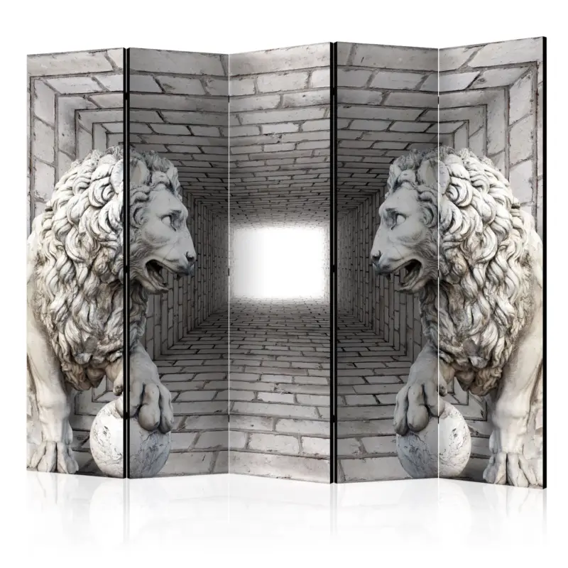 Certifié Kamerscherm - Stone Lions II [Room Dividers] - 225x172