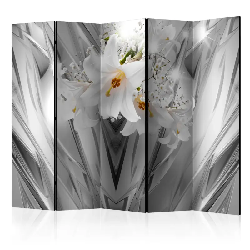 Kamerscherm - Steel Lilies II [Room Dividers] - 225x172 Jusqu’à Épuisement Des Stocks
