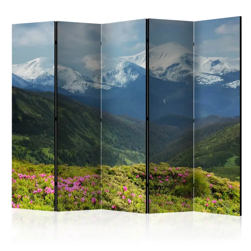 Kamerscherm - Spring mountain landscape II [Room Dividers] - 225x172 Authentique