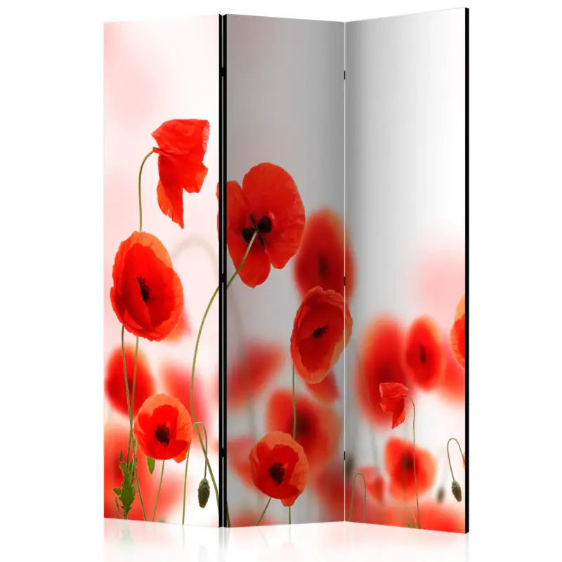 Kamerscherm - Sleepy poppy's land [Room Dividers] - 135x172 Must-Have