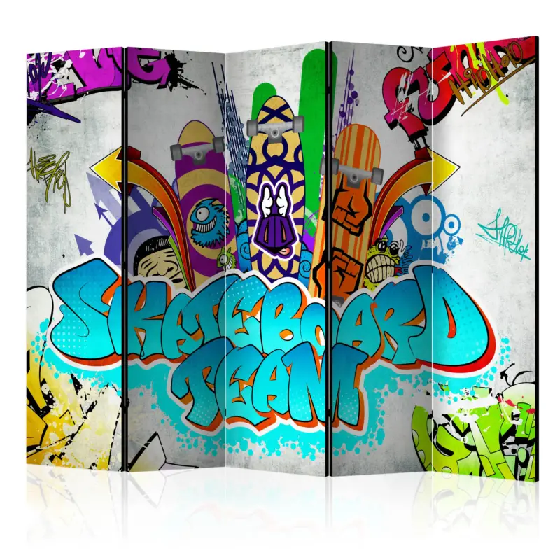Kamerscherm - Skateboard team II [Room Dividers] - 225x172 Offre Limitée