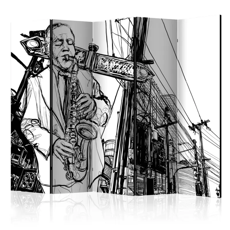 Produit De Marque Kamerscherm - Saxophone recital on Broadway II [Room Dividers] - 225x172