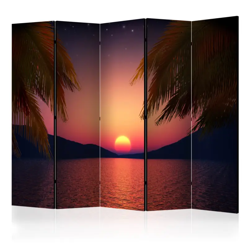 Prix Bas Kamerscherm - Romantic evening on the beach II [Room Dividers] - 225x172