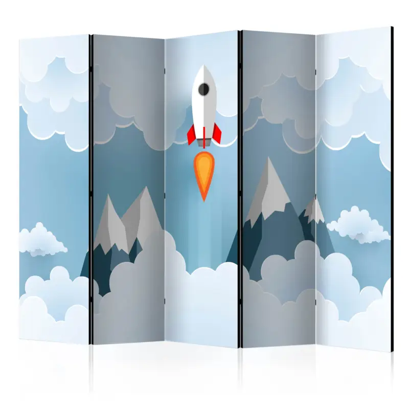 Kamerscherm - Rocket in the Clouds II [Room Dividers] - 225x172 Nouveauté