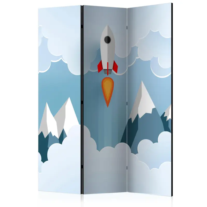 Kamerscherm - Rocket in the Clouds [Room Dividers] - 135x172 Meilleur Prix