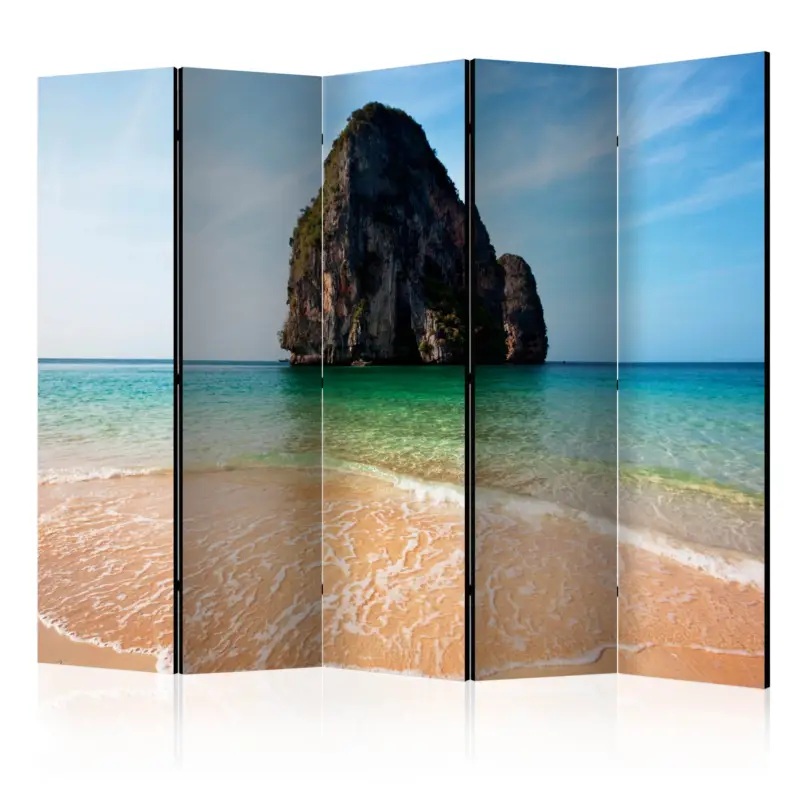 Dernier Modèle Kamerscherm - Rock formation by shoreline, Andaman Sea, Thailand II [Room Dividers] - 225x172