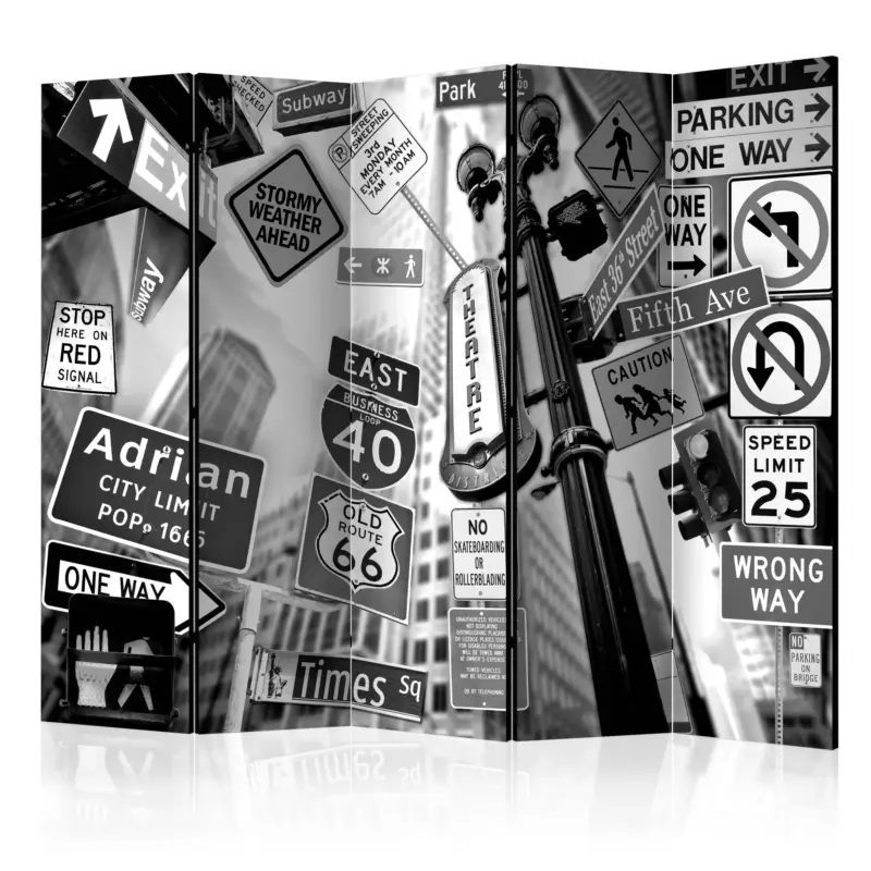 Kamerscherm - Roads to Manhattan II [Room Dividers] - 225x172 Meilleur Prix