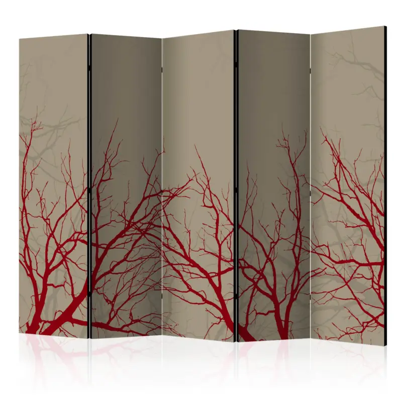Kamerscherm - Red-hot branches II [Room Dividers] - 225x172 Quantité Limitée