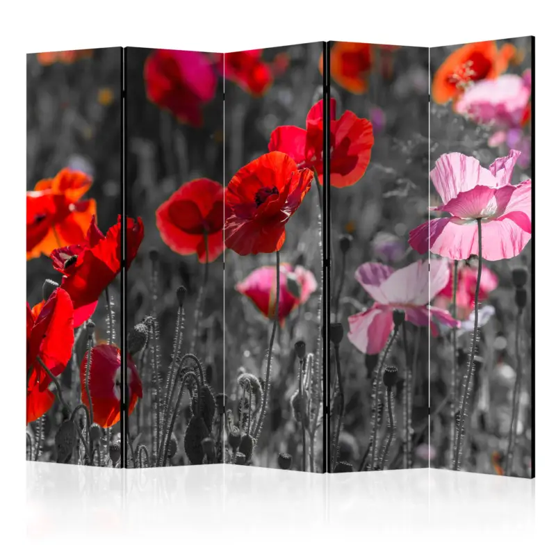 Nouvelle Collection Kamerscherm - Red Poppies II [Room Dividers] - 225x172