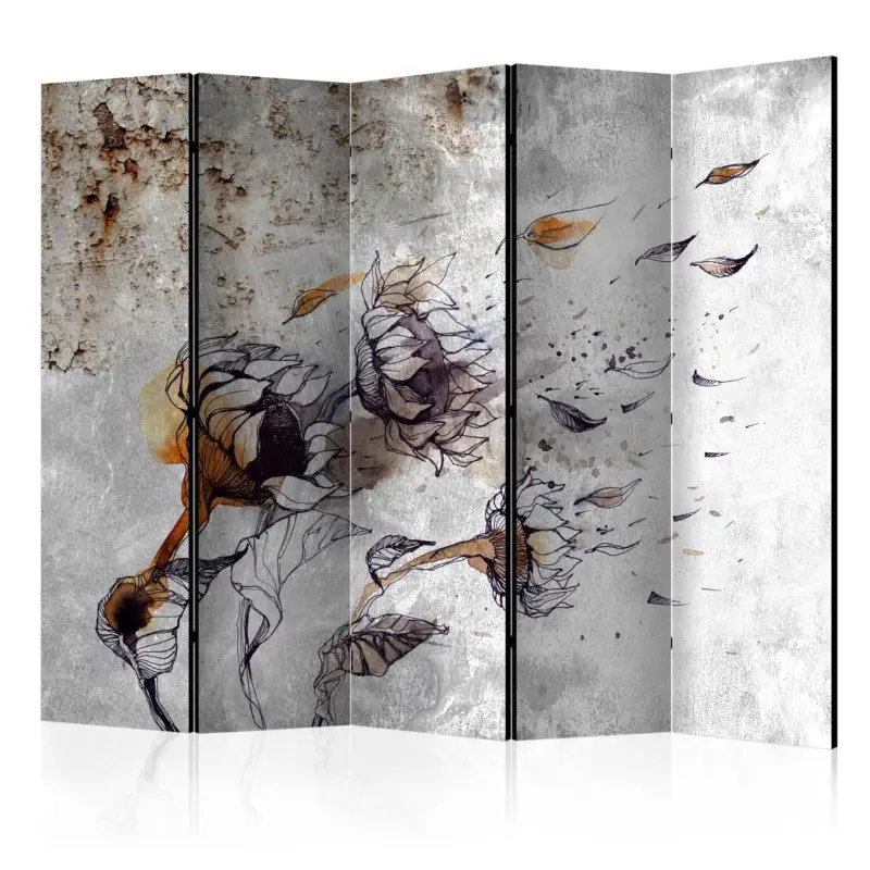 Bon Marché Kamerscherm - Recall sunflowers II [Room Dividers] - 225x172