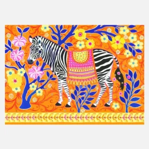 Zebedaios The Zebra Canvasprint (30x40 cm) Expédition Rapide