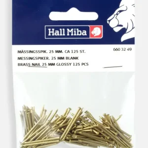 Messing nagels 25 mm blank 125 stuks Nouveauté