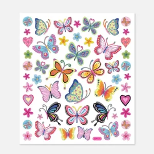 Stickers Kleurrijke Vlinders Marque