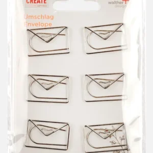 PAC Metalen Paperclip Envelope Zilver Marque