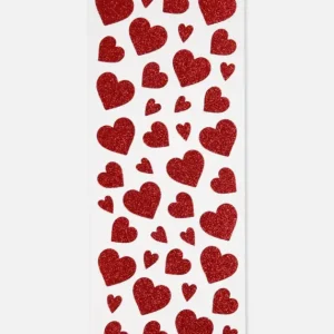 Solde Glitterstickers Rode Harten 2-pack