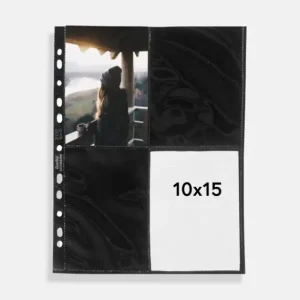 Foto insteekhoezen 10x15 cm staand - 10-pack Zwarte Satisfait Ou Remboursé