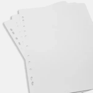 Albumbladen - 25 Witte vellen Commander Vite