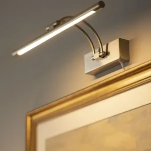 Vente Flash Gunnebo V962 LED schilderijverlichting 37 cm - Nikkel