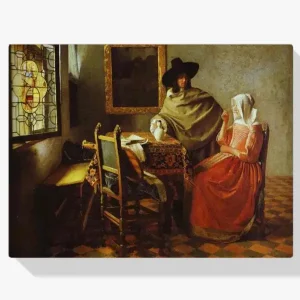 Achat Immédiat Schilderen op nummer – Het glas wijn - 40x60cm