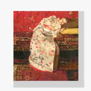 Vente Directe Schilderen op nummer – Meisje in een witte kimono - 40x60cm