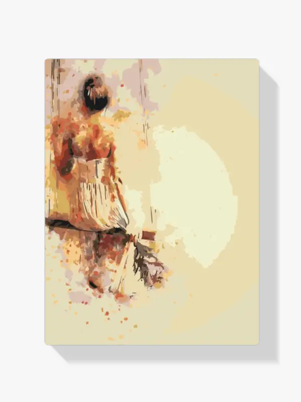 Achat Immédiat Schilderen op nummer – Het meisje op de schommel - 30x40cm