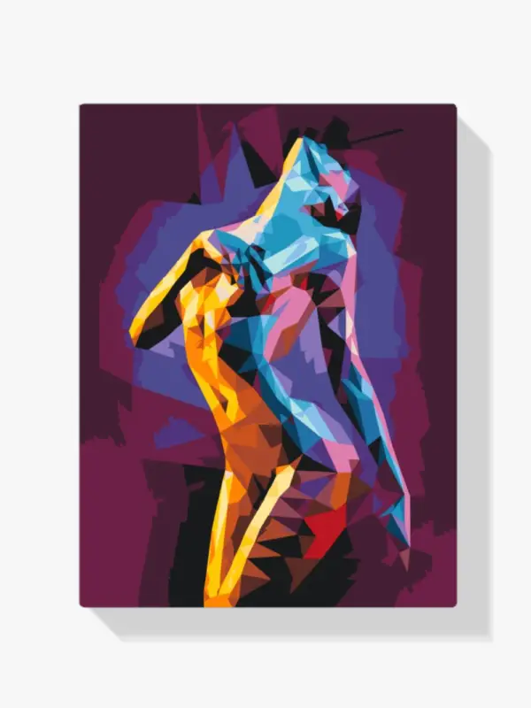 Acheter Direct Schilderen op nummer – Eenzame vrouw - 50x50cm