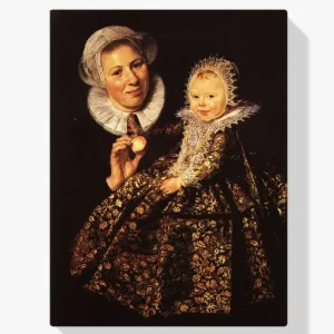 Acheter Direct Schilderen op nummer – Catharina Hooft met haar voedster - 30x40cm